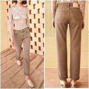 Ulla Johnson Daphne Driftwood Boyfriend Relaxed Jean Size 31 NWT